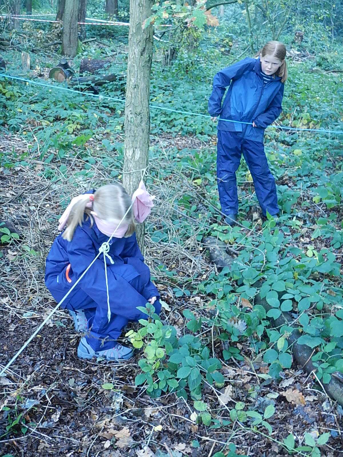 wk4 yr6 blind obstacle course (16) Grace Dieu